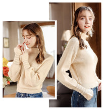 Load image into Gallery viewer, 2018 Winter New Women's Trumpet Sleeve Hanger Wool Coaters 73057