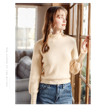 Load image into Gallery viewer, 2018 Winter New Women's Trumpet Sleeve Hanger Wool Coaters 73057