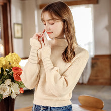 Load image into Gallery viewer, 2018 Winter New Women's Trumpet Sleeve Hanger Wool Coaters 73057