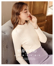 Load image into Gallery viewer, Winter 2018 New Women's Decoration Bottom Sweaters Leisure Bottom Knitted Sweaters 73037