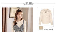 Load image into Gallery viewer, 2018 Autumn and Winter New Fashion Women's Couture Shirt Knitted Shirt Retro Show Thin 100 Skirt Set 83022