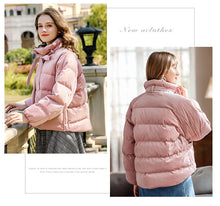 Load image into Gallery viewer, New winter 2008 women's retro white duck down warm jacket short-style thickened down jacket 97123