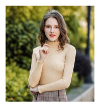 Load image into Gallery viewer, [Publishing Philippines] New Winter 2008 Women's Wear Pure-color Pullover Bottom Sweater Slim Knitted Shirt 79097