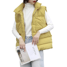 Load image into Gallery viewer, "Clearance seconds kill 156 yuan without refund or change" Korean version of down vest female collar solid color back set of female 2971