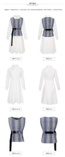 Load image into Gallery viewer, 2018 Winter Women's Shirt Skirt Bind Waist Armor Two-piece Set 83033