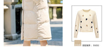 Load image into Gallery viewer, New winter 2008 women's jacket with thick white duck down jacket and long knee-length down jacket 97129