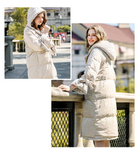 Load image into Gallery viewer, New winter 2008 women's jacket with thick white duck down jacket and long knee-length down jacket 97129
