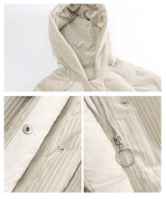 Load image into Gallery viewer, New winter 2008 women's jacket with thick white duck down jacket and long knee-length down jacket 97129