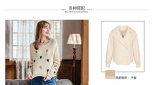 Load image into Gallery viewer, 2018 Autumn and Winter New Women's Dress INS Peach Heart Loose Coating Warm Sweaters Ladies Hundred Knitted Sweaters 79080