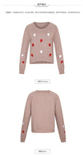 Load image into Gallery viewer, 2018 Autumn and Winter New Women's Dress INS Peach Heart Loose Coating Warm Sweaters Ladies Hundred Knitted Sweaters 79080