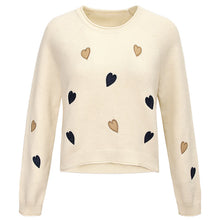 Load image into Gallery viewer, 2018 Autumn and Winter New Women's Dress INS Peach Heart Loose Coating Warm Sweaters Ladies Hundred Knitted Sweaters 79080