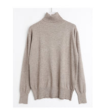Load image into Gallery viewer, South Korea's casual thin sweater for autumn and winter 2018 Women's slim fit slim pullover sweater turtleneck solid color bottoming shirt 031#