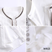 Load image into Gallery viewer, 2018 Autumn new boutique women's dress leader hundred with a down shirt temperament lady shirt female 58919