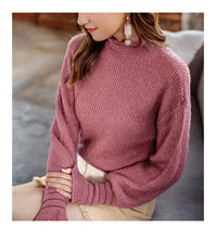 Load image into Gallery viewer, 2018 Winter New Women's Trumpet Sleeve Hanger Wool Coaters 73057
