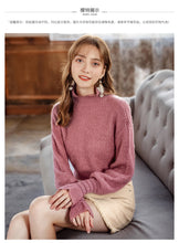Load image into Gallery viewer, 2018 Winter New Women's Trumpet Sleeve Hanger Wool Coaters 73057