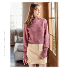 Load image into Gallery viewer, 2018 new brand corduroy fringed A-shaped skirt sweetness with a half-length skirt 28655