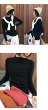 Load image into Gallery viewer, Women's Half-high-collar Long-sleeve Knitted Sweaters in Autumn and Winter of 2018