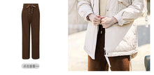 Load image into Gallery viewer, [Janfei] New winter 2008 women's wear with thick cap and cordage jacket, large hairneck down jacket 93075