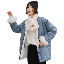 Load image into Gallery viewer, Cotton dress, lamb wool jacket, Korean version cotton jacket 2998
