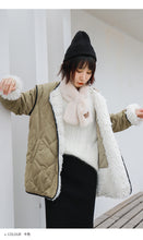 Load image into Gallery viewer, Cotton dress, lamb wool jacket, Korean version cotton jacket 2998