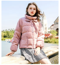 Load image into Gallery viewer, New winter 2008 women's retro white duck down warm jacket short-style thickened down jacket 97123