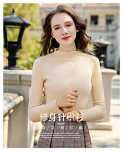 Load image into Gallery viewer, [Publishing Philippines] New Winter 2008 Women's Wear Pure-color Pullover Bottom Sweater Slim Knitted Shirt 79097