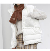Load image into Gallery viewer, "Clearance seconds kill 156 yuan without refund or change" Korean version of down vest female collar solid color back set of female 2971