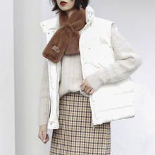 Load image into Gallery viewer, "Clearance seconds kill 156 yuan without refund or change" Korean version of down vest female collar solid color back set of female 2971