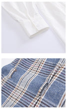 Load image into Gallery viewer, 2018 Winter Women's Shirt Skirt Bind Waist Armor Two-piece Set 83033