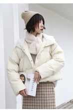 Load image into Gallery viewer, [Clearing the warehouse and killing 148 yuan per second without refund or replacement] Hat, long sleeve, high collar bread jacket, cotton jacket, 3012