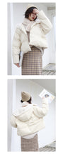 Load image into Gallery viewer, [Clearing the warehouse and killing 148 yuan per second without refund or replacement] Hat, long sleeve, high collar bread jacket, cotton jacket, 3012