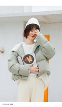 Load image into Gallery viewer, [Clearing the warehouse and killing 148 yuan per second without refund or replacement] Hat, long sleeve, high collar bread jacket, cotton jacket, 3012