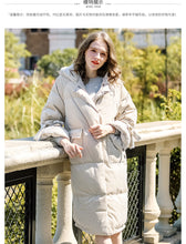 Load image into Gallery viewer, New winter 2008 women's jacket with thick white duck down jacket and long knee-length down jacket 97129