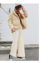 Load image into Gallery viewer, [Clearing the warehouse and killing 196 yuan without refund or replacement] Autumn-winter Korean version of high-collar down jacket 3000