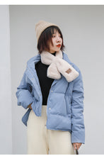 Load image into Gallery viewer, [Clearing the warehouse and killing 196 yuan without refund or replacement] Autumn-winter Korean version of high-collar down jacket 3000