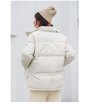 Load image into Gallery viewer, [Clearing the warehouse and killing 196 yuan without refund or replacement] Autumn-winter Korean version of high-collar down jacket 3000