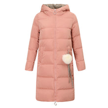 Load image into Gallery viewer, [ Journal of the Philippines] 2018 Winter new women's thickening warm jacket White Eider Lady with cap down jacket 97132