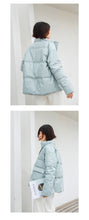 Load image into Gallery viewer, Bright Down Female 2018 Winter Dress Korean Edition Student Pure Collar Female White Duck Down Warming Jacket Tide 3013