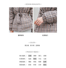 Load image into Gallery viewer, 2008 Autumn and Winter New Korean Edition Thickened Short Jacket Female Chequered 90 White Duck Down Winter Female 3017