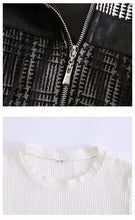 Load image into Gallery viewer, 2018 Autumn and Winter New Women's Warm Long Sleeved Knitted Sweaters Fashion Thousand Bird Gear Suspension Skirt Two-piece Set 83020