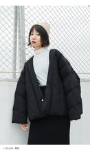 Load image into Gallery viewer, [clearing the warehouse and killing 228 yuan without refund or replacement] 90% of women in short loose down jacket, white down jacket, 2988