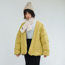 Load image into Gallery viewer, [clearing the warehouse and killing 228 yuan without refund or replacement] 90% of women in short loose down jacket, white down jacket, 2988