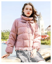 Load image into Gallery viewer, New winter 2008 women's retro white duck down warm jacket short-style thickened down jacket 97123