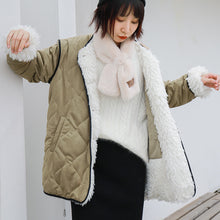 Load image into Gallery viewer, Cotton dress, lamb wool jacket, Korean version cotton jacket 2998