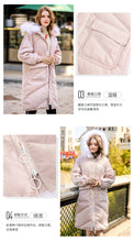 Load image into Gallery viewer, New Winter Female White Duck Down Mid-long Suit with Fur Collar and Warm Down Garment 93029