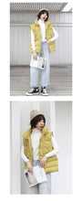 Load image into Gallery viewer, "Clearance seconds kill 156 yuan without refund or change" Korean version of down vest female collar solid color back set of female 2971