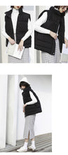 Load image into Gallery viewer, "Clearance seconds kill 156 yuan without refund or change" Korean version of down vest female collar solid color back set of female 2971
