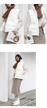 Load image into Gallery viewer, "Clearance seconds kill 156 yuan without refund or change" Korean version of down vest female collar solid color back set of female 2971