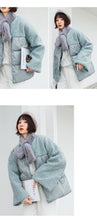 Load image into Gallery viewer, [Clearance Seconds Kill 196 Yuan, No Return, No Exchange] Lamb Wool Spells Short Down Jacket Women 3007