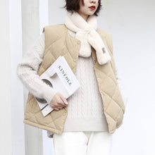 Load image into Gallery viewer, "Clearance seconds kill 136 yuan without refund or change" autumn and winter solid color down vest sleeveless down jacket 2997 for women
